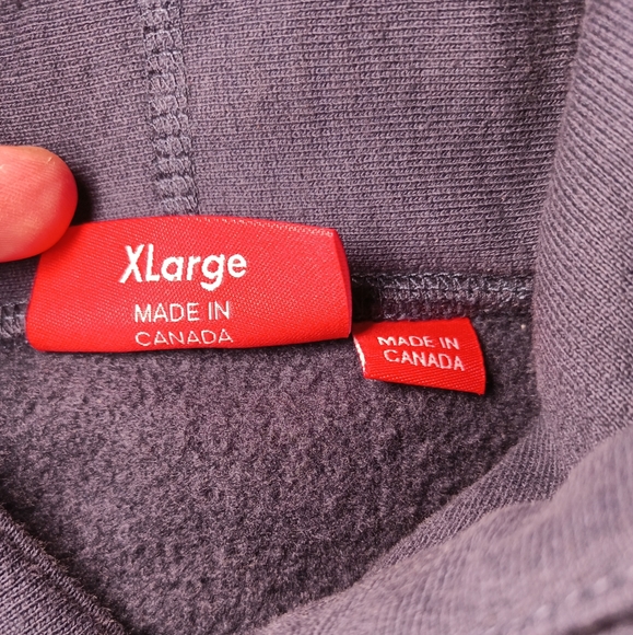 Supreme Capital Hooded Sweatshirt Navy - Picture 4 of 8